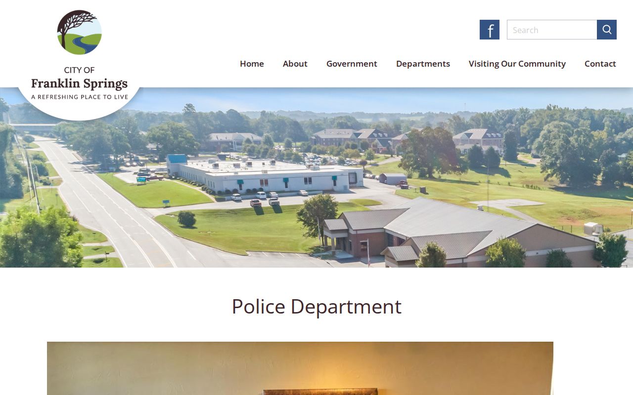 Official Franklin Springs Police Department contact page